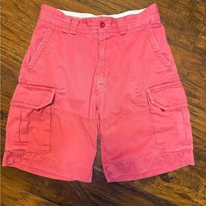 VTG Polo Ralph Lauren Cargo Shorts Mens 30 Salmon Classic Chino Outdoor Preppy
